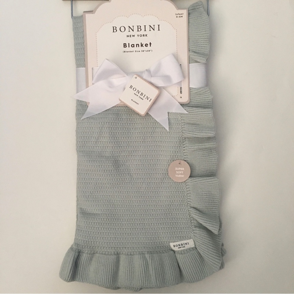 Bonbini New York Ruffled Knit Baby Blanket Baby Gift